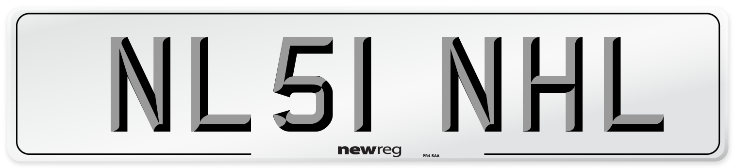 NL51 NHL Number Plate from New Reg